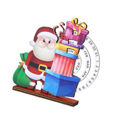Limtula Christmas Arrival Calendar Wooden Clock Deck With Number Hurdles For Family Celebrations Christmas Clock Calendar