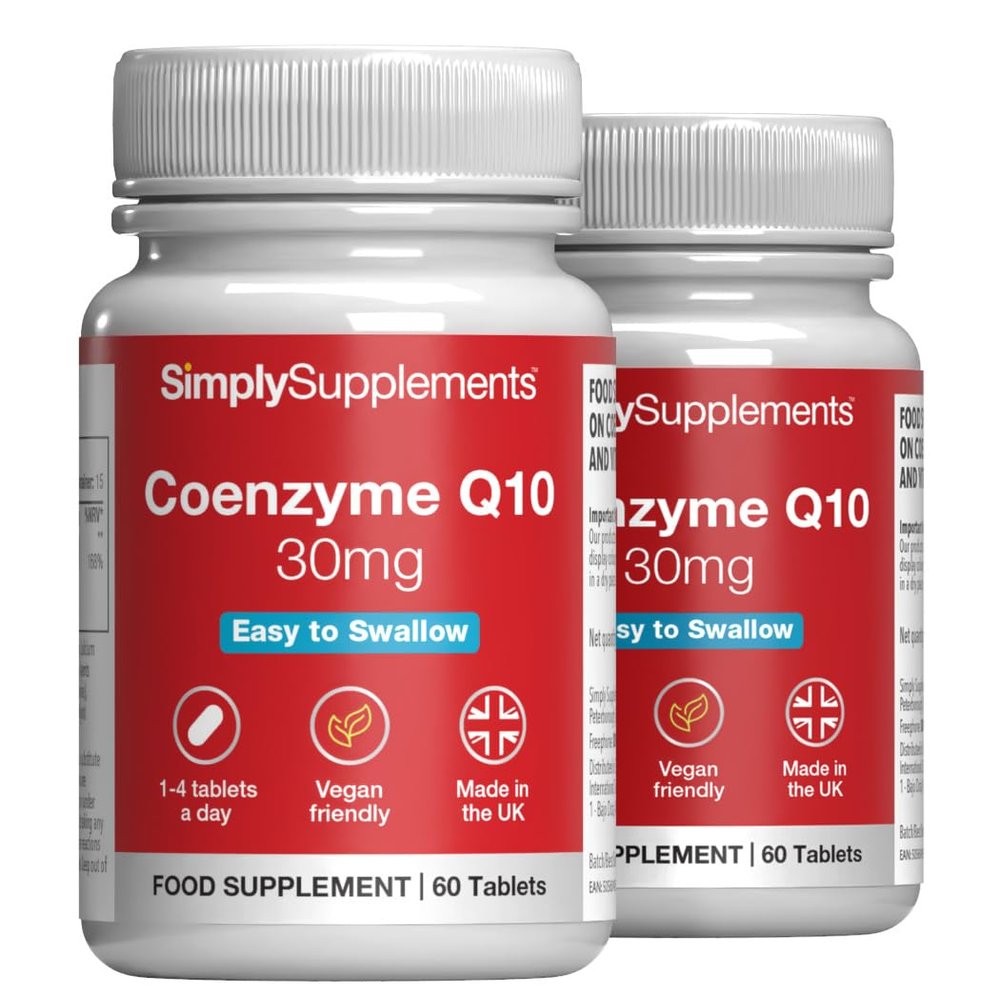 Coenzyme Q10 30mg | 120 Vegan Tablets | Up to 4 Months' Supply