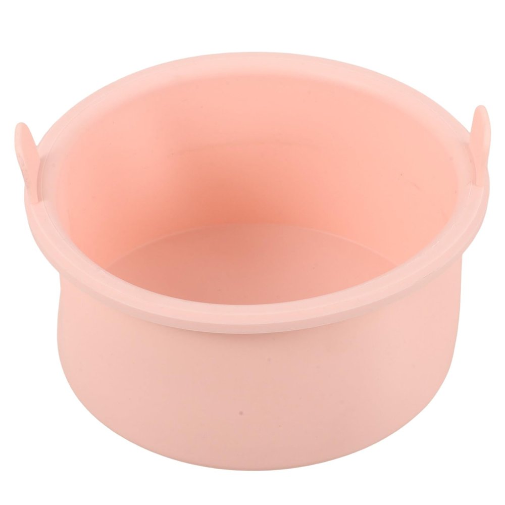 Housoutil Silicone Wax Warmer Liner 500cc Flexible Non-stick Waxing Bowl High Temperature Resistant Inner Pot for Wax Melting and Hair Removal Use, Pink