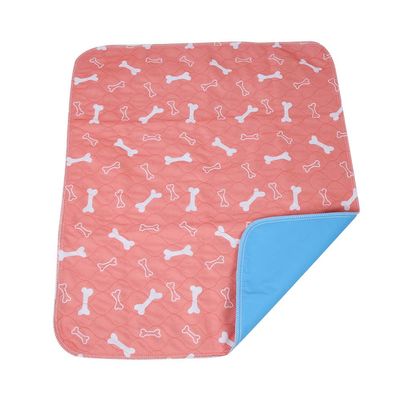 UPALDHOU Cartoon Bone Pattern Reusable Dog Pee Pad, 3-Layer Dog Urine Mat for Easy Care, Great Protection for Floor, Suitable for Pets Training (70*80cm)