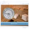 Accurate Temperature and Humidity Monitor for Indoor Sauna and Steam Room Use Wall Mounted Thermometer and Hygrometer view 4