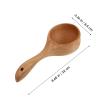 BESPORTBLE Wooden Sauna Ladle Bath Scoop Solid Beech Wood 22x4.5cm Small Multipurpose Water Dipper for Bathing and Sauna Use view 2