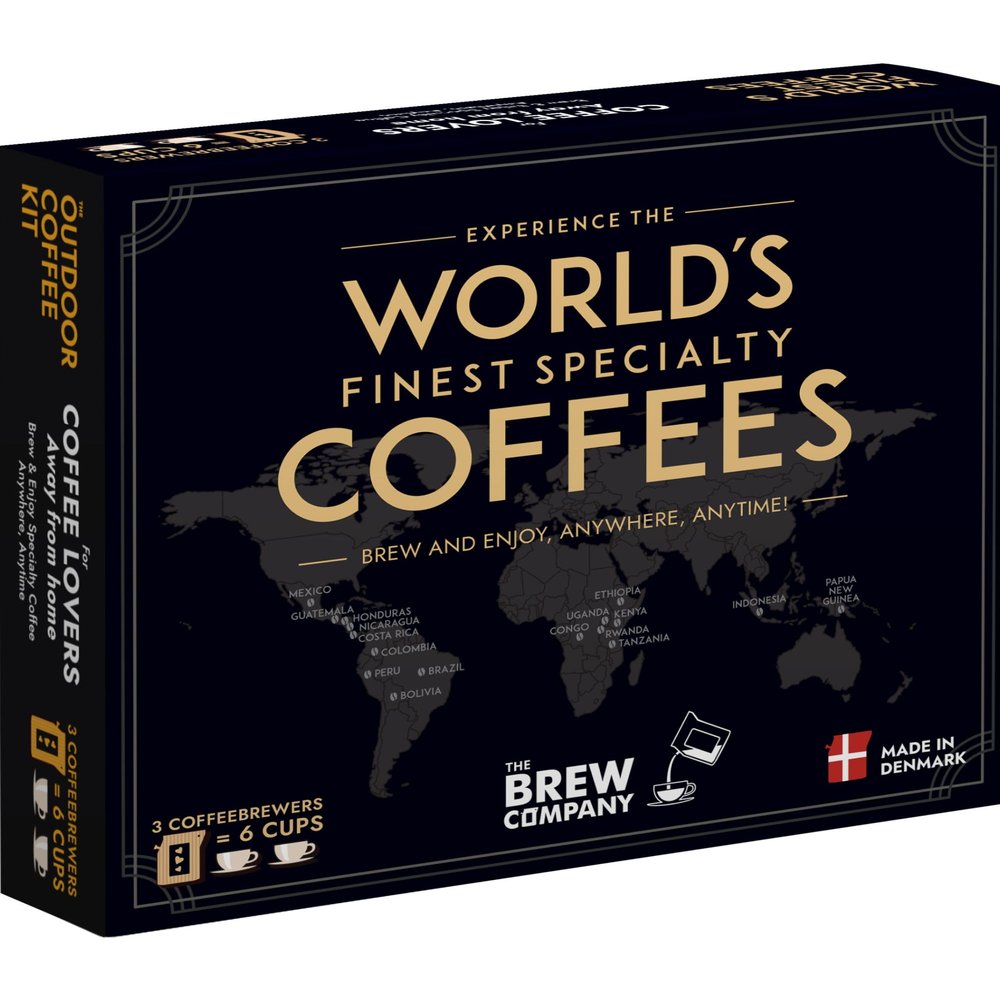 Original Gourmet Coffee Gifts for Men & Women with 3 World's Finest Coffees