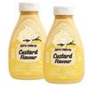 Custard Flavour Syrup Bundle 2 425ml Bottles with EFicci Thank You Card Sugar Free NonDairy view 1