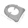 Didiseaon Inflatable Toilet Seat Cushion Made of PVC with Quick Inflation and Deflation, Soft Raised Commode Seat Pad for Elderly and Children, for Households and Outdoor Camping Comfort view 2