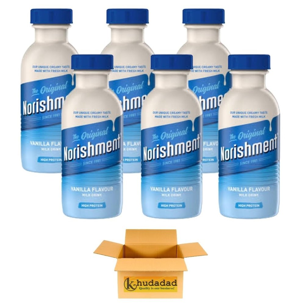 The Original Nurishment Milk Drink Variety Pack Multi Flavours Ready-to-Drink 330ml Bottles, Pack of 6 (Vanilla Flavour)
