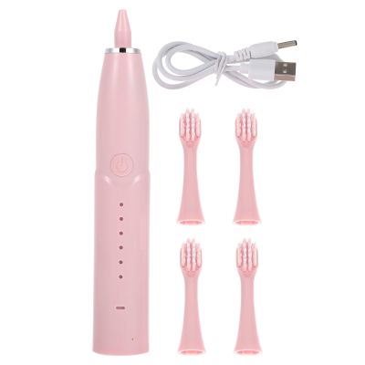 BAZEITFLOW Cartoon Electric Toothbrush Rechargeable for Deep Cleaning Gentle Gums Pink Portable Household Toothbrush