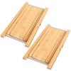 Beaupretty Folding Toilet Stepping Stool and Comfortable Usage Experience 2pcs Made of Bamboo with Strong Load-Bearing Ability Simple Design Footstool for Toilet, for Daily Use at Home view 1