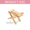 Beaupretty Folding Toilet Stepping Stool and Comfortable Usage Experience 2pcs Made of Bamboo with Strong Load-Bearing Ability Simple Design Footstool for Toilet, for Daily Use at Home view 2