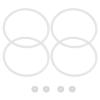 Didiseaon 4sets Silicone Lid Seal Gaskets for Insulated Lunch Box Accessories Japanese Food Box Seal Rings Container Lid Replacement Gaskets for Meal Prep Use view 1