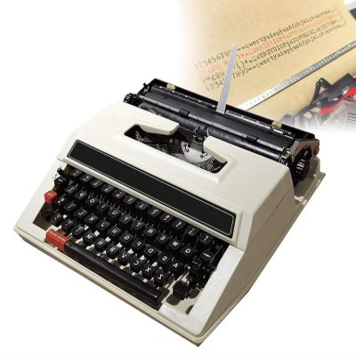 Manual Typewriter for Typing Practice, Portable and Easy to Use for Classic Text Printing