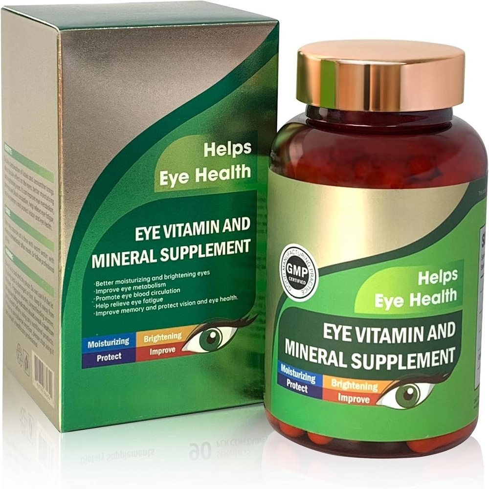 Lutein Eye Vitamins, Multivitamin for Vision & Ocular Health with Zinc, VC, VE