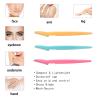 24Pcs Eyebrow Razors Shaper & 50Pcs Brow brushes,Safety Facial Hair Remover Face Shaver Trimmer, Exfoliating Dermaplaning Tool for Women and Men view 3