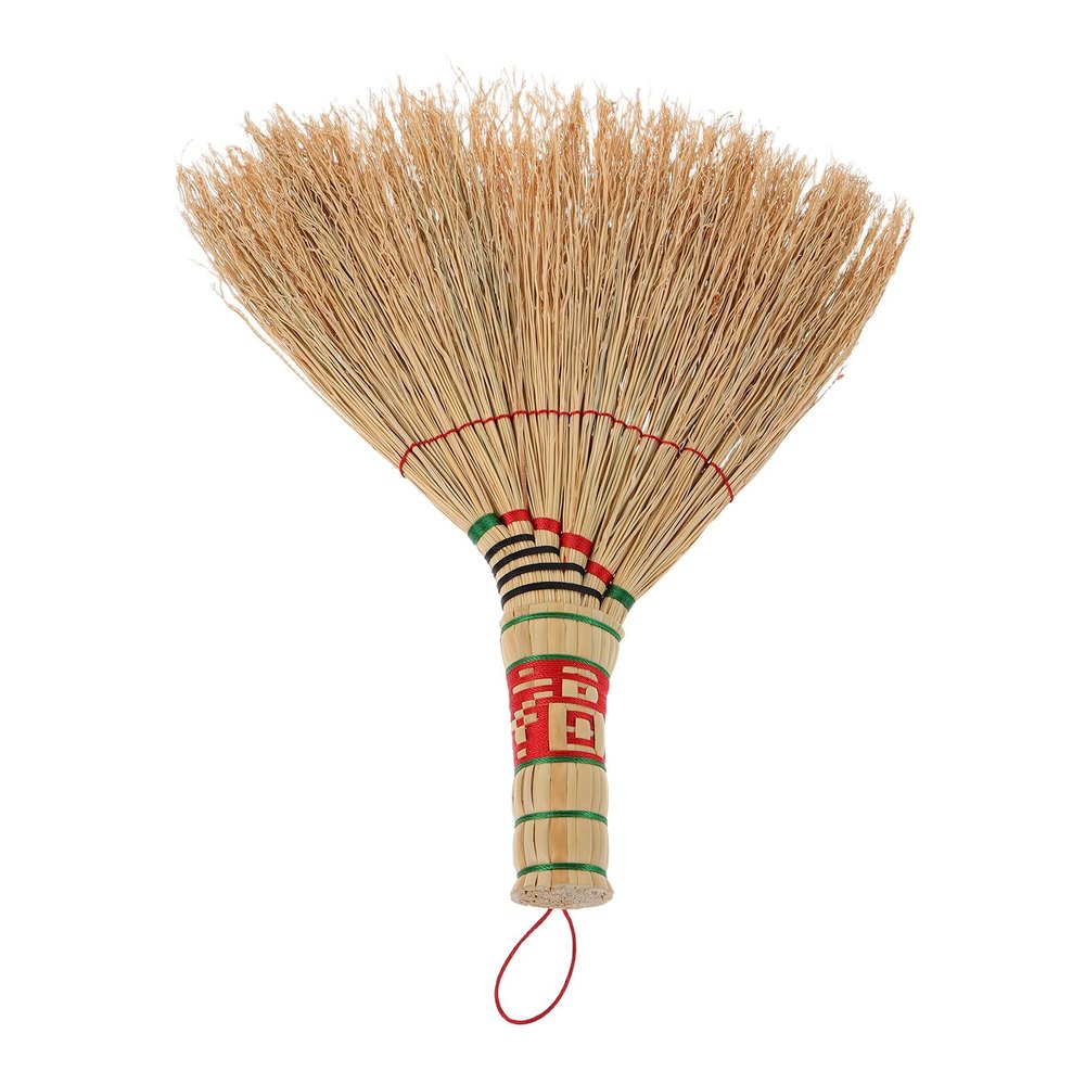 GARVALON Handmade Small Broom Handle and Corn Broom for Bed Cleaning Desk and Household Use