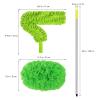 HOLIDYOYO Ceiling Fan Duster with Extendable Aluminium Pole Detachable Brush Heads for High Ceiling Cleaning Dust Brush for Cobweb Removal and Fan Blade Maintenance view 2