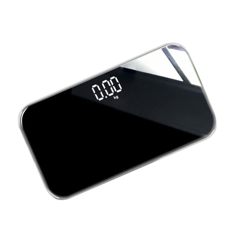 VALICLUD Portable Rechargeable Digital Weight Scale for Women, Mini Mirror Surface Electronic Body Weight Scale 25x14cm for Home, Office, and Travel Use