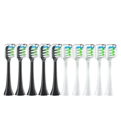 10PCS Replacement Brush HeadsCompatibility for SOOCAS X3/X3U/X5 Sonic Electric Toothbrush Suitable Vacuum Bristle Nozzles(10pcs)