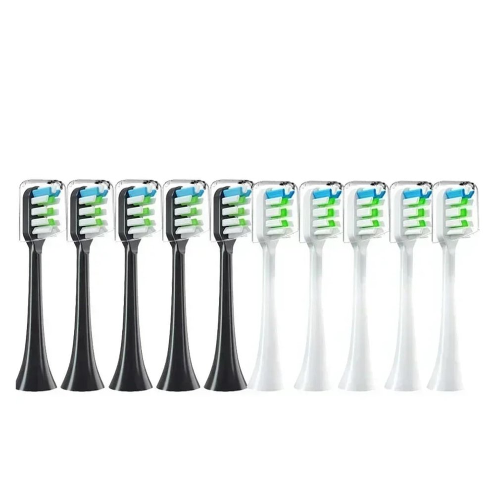 10PCS Replacement Brush HeadsCompatibility for SOOCAS X3/X3U/X5 Sonic Electric Toothbrush Suitable Vacuum Bristle Nozzles(10pcs)
