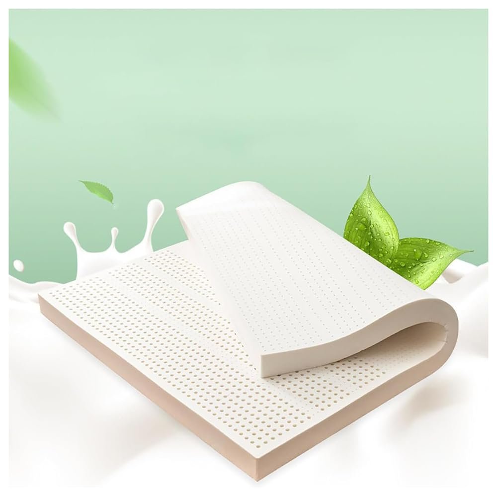 Latex Mattress Super Soft 100% Natural Simple Design Relaxing Bedroom Latex Mattress with Topper,2.5/5/7.5/10cm,2in,130x200cm(51x79in)