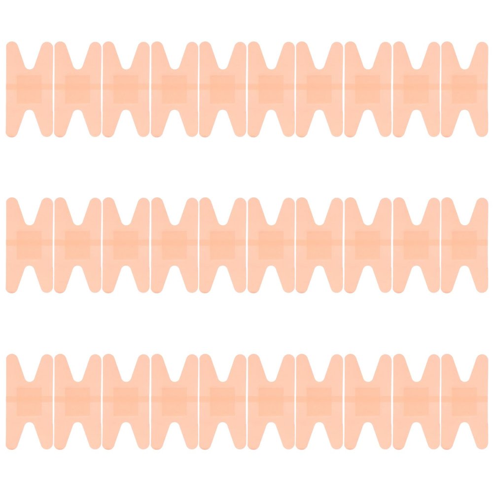 HOODANCOS 30pcs Breathable Injury Woundplast Adhesive with Strong Water Absorption and Absorbent Pe Pad, Waterproof First Aid Plasters for Daily Cuts and Wounds