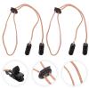 UTHCLO 2pcs Adjustable Beige Hat Clips with Polyester Strap Multi-purpose Anti-lost Caps Strap for Outdoor Use Secure Your Hat Comfortably view 2
