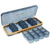 Abaodam Large Capacity Pill Organizer Box with 14 Compartments for Weekly Daily Use and Travel, Portable Reusable Abs Medicine Holder with Morning and Evening Reminder view 1