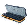 Abaodam Large Capacity Pill Organizer Box with 14 Compartments for Weekly Daily Use and Travel, Portable Reusable Abs Medicine Holder with Morning and Evening Reminder view 2