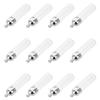HAMPPLIES Aromatherapy Oil Pendants and Easy Access Lightweight Mini Glass Bottle Charms 12pcs with Silver Zinc Alloy Caps 35x11mm Vial for Daily Outings and Christmas Jewelry Making view 1