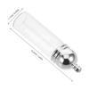 HAMPPLIES Aromatherapy Oil Pendants and Easy Access Lightweight Mini Glass Bottle Charms 12pcs with Silver Zinc Alloy Caps 35x11mm Vial for Daily Outings and Christmas Jewelry Making view 2