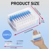 220 Pcs Interdental Brushes, Silicone Dental Brushes Toothpicks Cleaning Tool, Portable Clean Between Teeth Dental Floss Stick with Storage Case, for Braces Oral Cleaning Protecting Teeth, Blue view 2