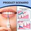 220 Pcs Interdental Brushes, Silicone Dental Brushes Toothpicks Cleaning Tool, Portable Clean Between Teeth Dental Floss Stick with Storage Case, for Braces Oral Cleaning Protecting Teeth, Blue view 4