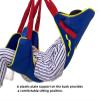 Patient Lift Sling for Toileting and Transfer, High-Back Support with Padded Leg Straps, 6-Point Adjustable Healthcare Sling for Elderly and Disabled, 500lbs Capacity view 4