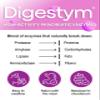Digestym Forte High-Strength Digestive Enzyme Complex with Pancreatin, Hemicellulase, 20 Capsules Food Supplement view 2