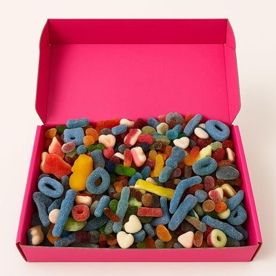 3kg Pick 'n' Mix Sweet Box: Jelly & Fizzy Sweets Mega Mix | Exploded Sweets | Bulk Candy Gift Tub for Sharing, Parties & Events