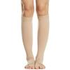1 Pair Men Women 20-30mmHg Open Toe Stockings Sleeves for Varicose Vein Swelling Pain Calf Injury Alleviation view 1