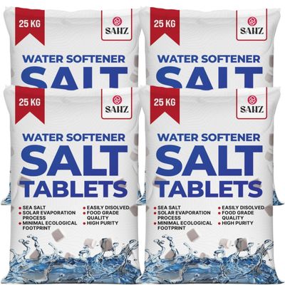 100kg Water Softener Salt Tablets High Purity Salt for Water Softeners Easy to Use & Compatible with All Machines Water Softener Tablets Helps Reduce Lime Scale