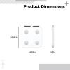 8-Electrode Wireless Body Fat Scale With 56 Health Data, Bathroom Metrics Scale, Usb Rechargeable, 11.8 X 11.8 X 1.2 In / 30 X 30 X 3 Cm view 3