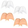 ZHLKHIOP Toe Pads for Pointe Shoes, 8 Pieces Foot Cushions for Ballet Dance (4 Skin Tone & 4 White), Silicone Gel Cushions for Comfort and Support view 1