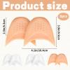 ZHLKHIOP Toe Pads for Pointe Shoes, 8 Pieces Foot Cushions for Ballet Dance (4 Skin Tone & 4 White), Silicone Gel Cushions for Comfort and Support view 2