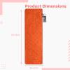 Portable Heated Sleeping Pad, 78.7 X 24.4 In Usb Powered, Adjustable Heat Levels, Ideal For Camping And Yoga, Full Body Warmer With Storage Bag, Orange view 3