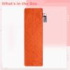 Portable Heated Sleeping Pad, 78.7 X 24.4 In Usb Powered, Adjustable Heat Levels, Ideal For Camping And Yoga, Full Body Warmer With Storage Bag, Orange view 4