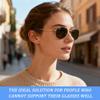 8 Pairs Anti Slip Glasses Grips Black Glasses Ear Cushions Soft Glasses Arm Covers Knitted Ear Pads for Glasses Legs Ear Grips Glasses Arm Cushion Grips for Study Work Outdoor view 4