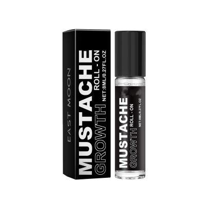 Men's Beard Care Roll-On 8ml - Nourishes Hair Follicles, Moisturizes and Strengthens, Portable Beard Treatment