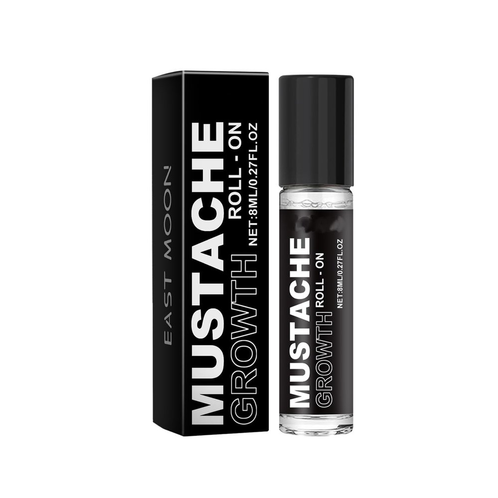 Men's Beard Care Roll-On 8ml - Nourishes Hair Follicles, Moisturizes and Strengthens, Portable Beard Treatment