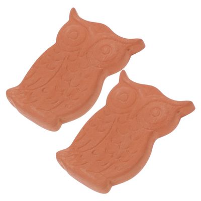 FUNOMOCYA 2pcs Moisture Clay Owl Shaped for Baking Jars Containers Storage Pantry Organization