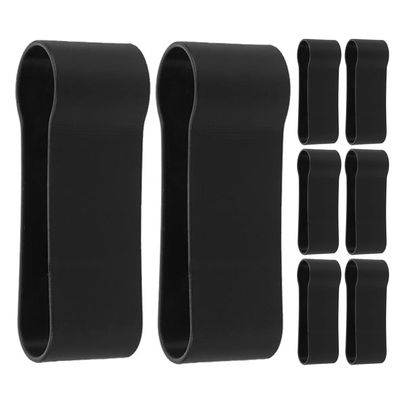 UPKOCH 8pcs Trekking Pole Binding Sleeve Crutch Secure Clip Holder for Hiking Stick Walking Aid Outdoor Accessories Camping Gear Rubber Protection