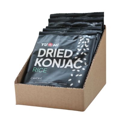 YU&MI Dried Konjac Rice 100g (6 pack) - Lower Carb Rice Alternative, Reduced Calorie, Gluten Free, High Fibre