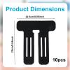 10 Pcs Precut Kinesiology Tape for Knees, Waterproof & Breathable Knee Support Tape Elastic Cotton Athletic Muscle Tapes for Knees Muscle Support & Comfort Stability (Black) view 2