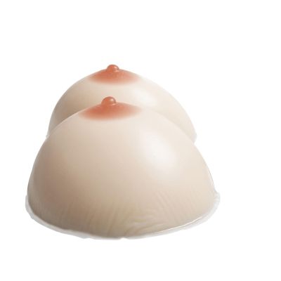 Realistic Silicone Breast Forms for Crossdressers & Post-Surgery Self-Adhesive Soft Silicone Fake Boobs, Round Shape Prosthesis for Transgender & Mastectomy Recovery Fair Skin Tone (XXL)