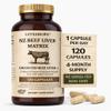 NZ Beef Liver Matrix Grass Fed Beef Liver Capsules - 1 Capsule Dose (not 4-6) Includes Bio Available B12, and Amplified Ingredients view 1